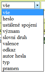 Výběr oblasti hledání